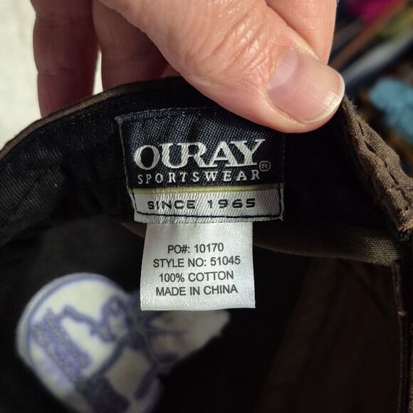 Rocky Mountain Elk Foundation Dark Brown Velcroback Hat - New - Picture 7 of 7